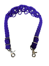 Fancy wither strap in purple with rhinestones
