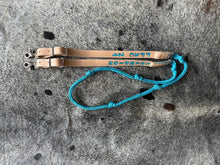Award or farm Barrel Reins leather and paracord , Round with grip knots...You choose color and length