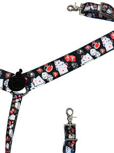 Vegas gambler breast collar nylon horse size