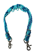 Fancy wither strap in carribean blue and turquoise  with turquoise howlite