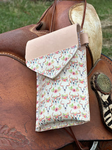 Sale Phone pouch boho skull.