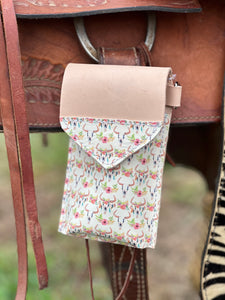 Sale Phone pouch boho skull.
