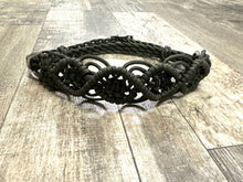 Fancy side pull bitless attachment OD green with Indian agate gemstones.
