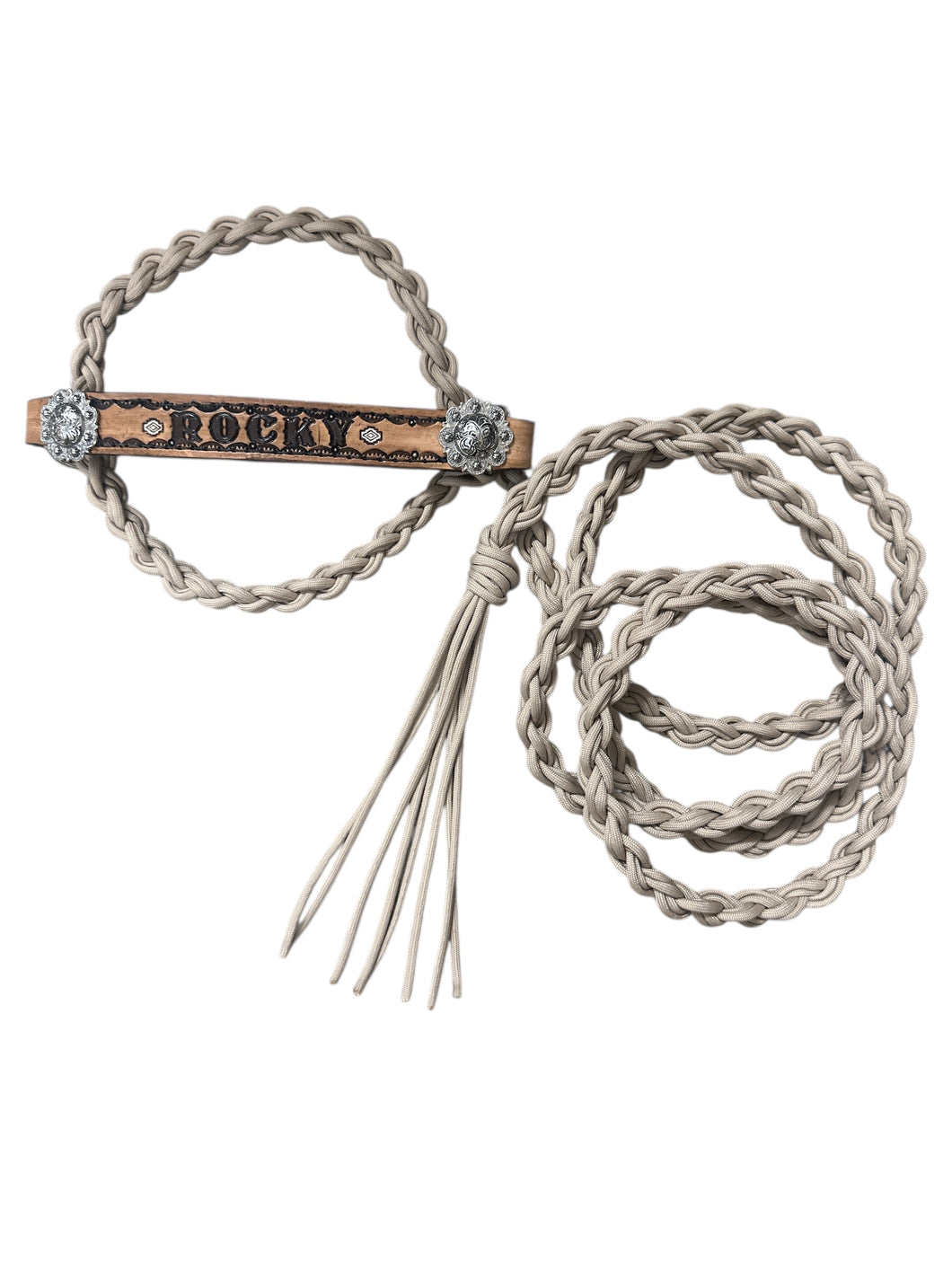 Personalized cow halter large cow or mini cow size desert sand
