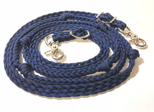 Purple barrel reins , Round with grip knots...You choose color and length