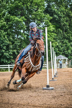 Mule tape horse tripping collar white - Tiffanys Braided Tack LLC