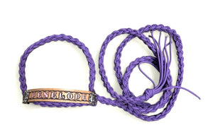 Personalized COW  halter small mini cow or large cow LILAC