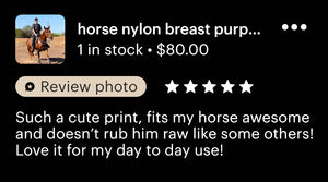Aztec breast collar nylon horse size
