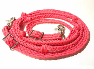 Purple barrel reins , Round with grip knots...You choose color and length