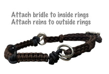 Knotted Sidepull bitless attachment…. You choose color of braid and  all sizes.