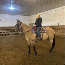 Purple barrel reins , Round with grip knots...You choose color and length