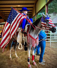 8' Fancy  braided loop reins red and white