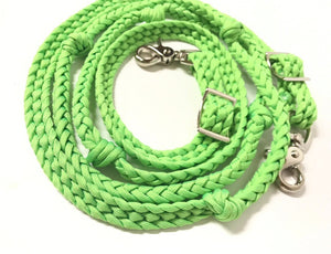 Purple barrel reins , Round with grip knots...You choose color and length