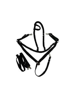 Black  mule tape tack set.
