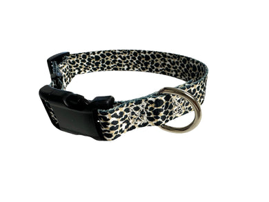 TBT Grey cheetah Nylon dog collar