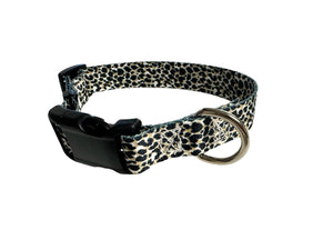 TBT Grey cheetah Nylon dog collar