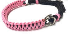 Light pink side pull hackamore  bitless attachment.... with black or  brown chinstrap...all sizes.