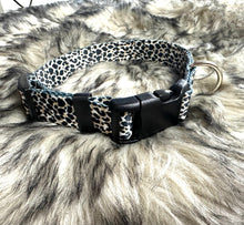 TBT Grey cheetah Nylon dog collar