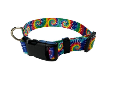 TBT Personalized Tie dye Nylon dog collar