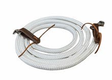 Yacht rope reins with leather water loops 8'