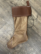 hair on cowhide Christmas stockings.