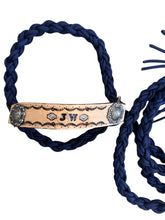 Personalized  goat halter you can choose the color from the color chart - Tiffanys Braided Tack LLC