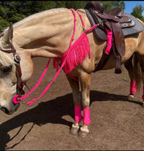 Purple barrel reins , Round with grip knots...You choose color and length