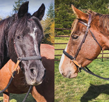 Side Pull Hackamore bitless attachment  all sizes  SOLID COLOR - Tiffanys Braided Tack LLC