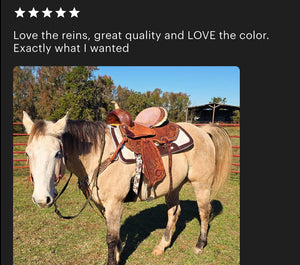 Desert sand Barrel Reins, Round with grip knots...You choose color and length