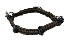 average horse knotted side pull hackamore  brown and black