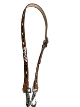 Hand painted and tooled  leather Headstall horse size