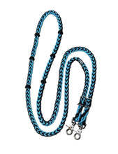 Barrel reins with adjustable grip knots variety of lengths 1/2"