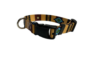 TBT Tan tribal  Nylon dog collar