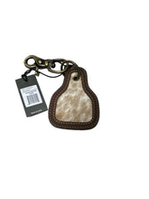 Myra hand  cow hide key fob