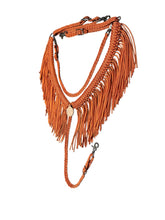fringe breast collar pumpkin orange
