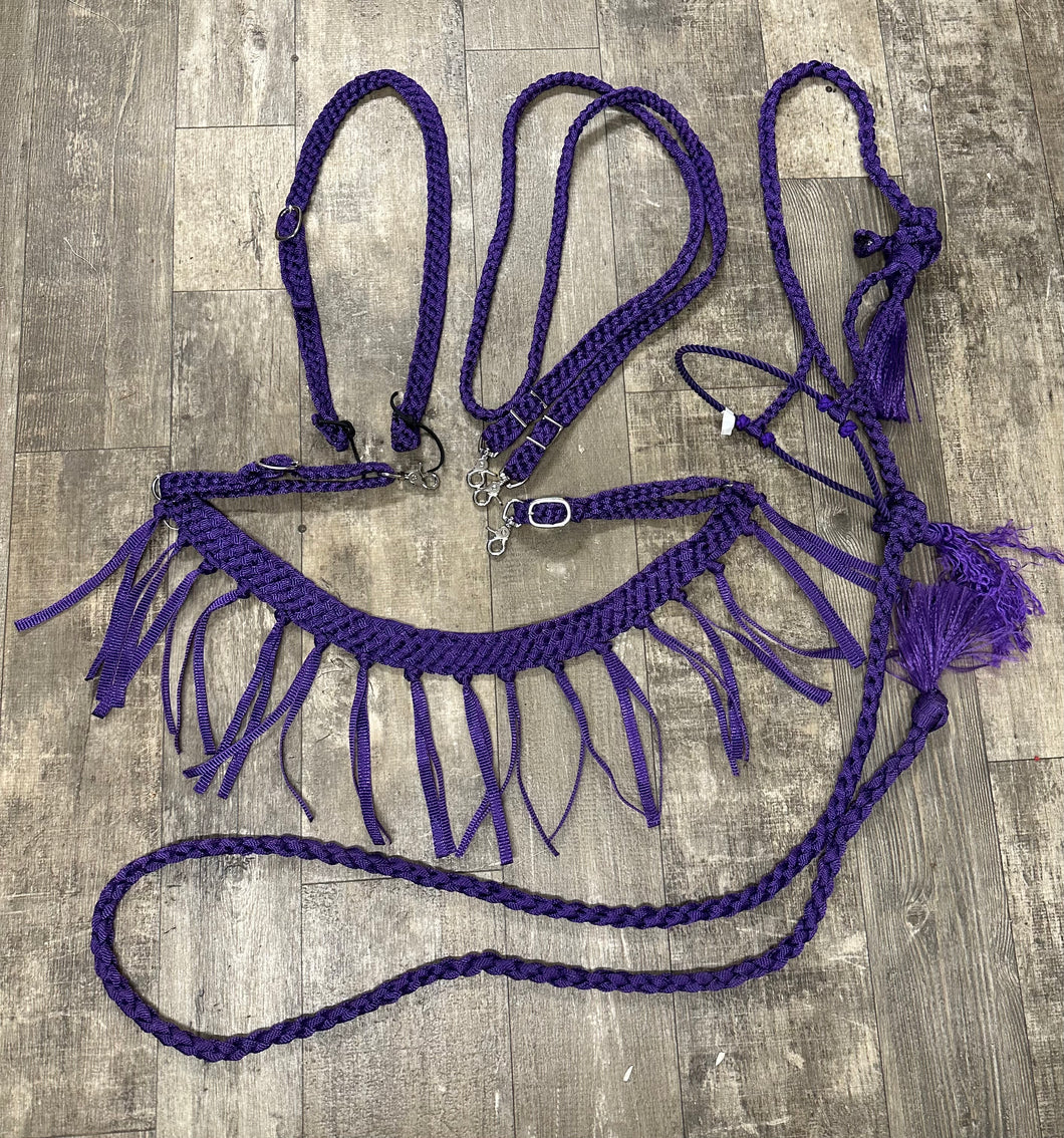 Purple mule tape tack set.