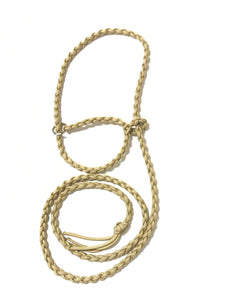 Small livestock adjustable halter and lead, sheep, alpaca, small cow