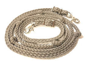 Purple barrel reins , Round with grip knots...You choose color and length