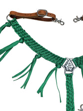 horse breast collar mule tape green