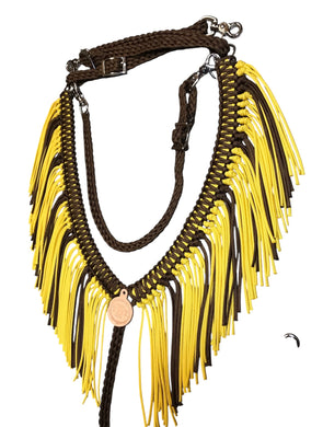 Sunflower Fringe Breast Collar with wither strap