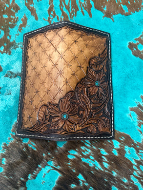 Hand tooled tally book