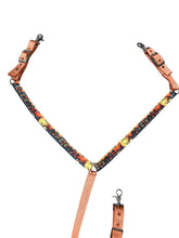 Halloween print tack set breast collar nylon horse size