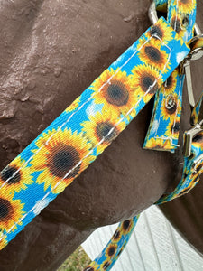 Sunflower nylon horse halter