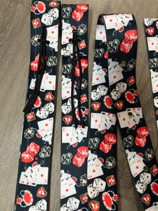 The Gambler cinch strap set.