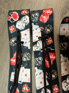 The Gambler cinch strap set.