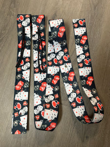 The Gambler cinch strap set.