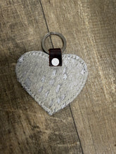 Hair on cow hide key fob TBT
