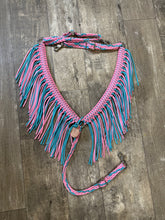 average fringe horse tack set breast collar and reins
