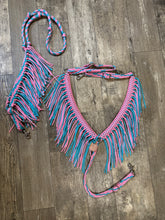 average fringe horse tack set breast collar and reins