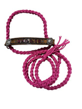 Personalized COW  halter large cow or mini cow size fuchsia